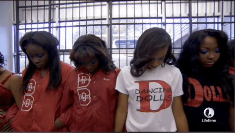 Screen shot from premiere episode of Bring it!